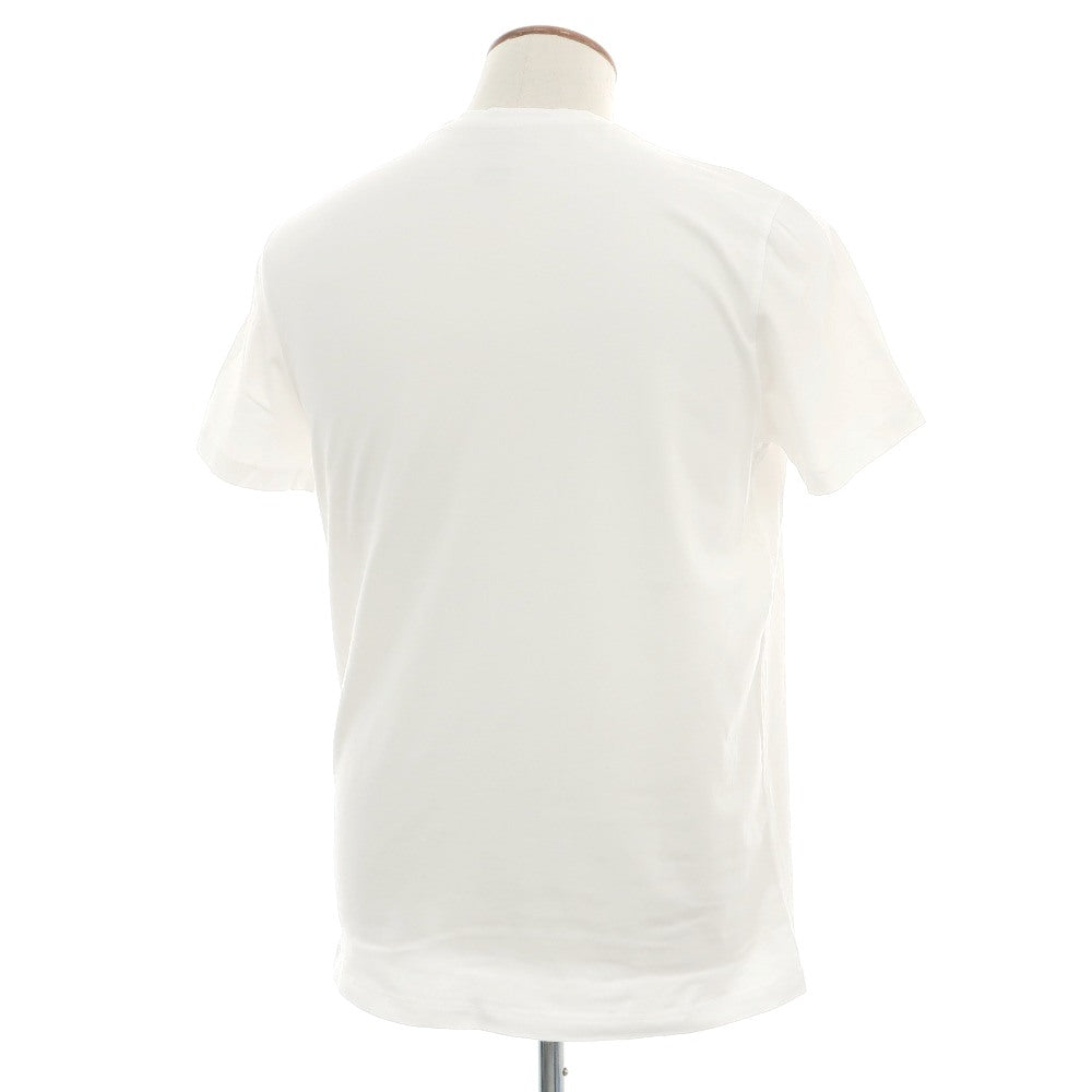 【新品】マジェスティック フィラチュール オム MAJESTIC FILATURES HOMME コットンポリウレタン Vネック 半袖Ｔシャツ ホワイト【サイズM】【 状態ランクN 】【 メンズ 】