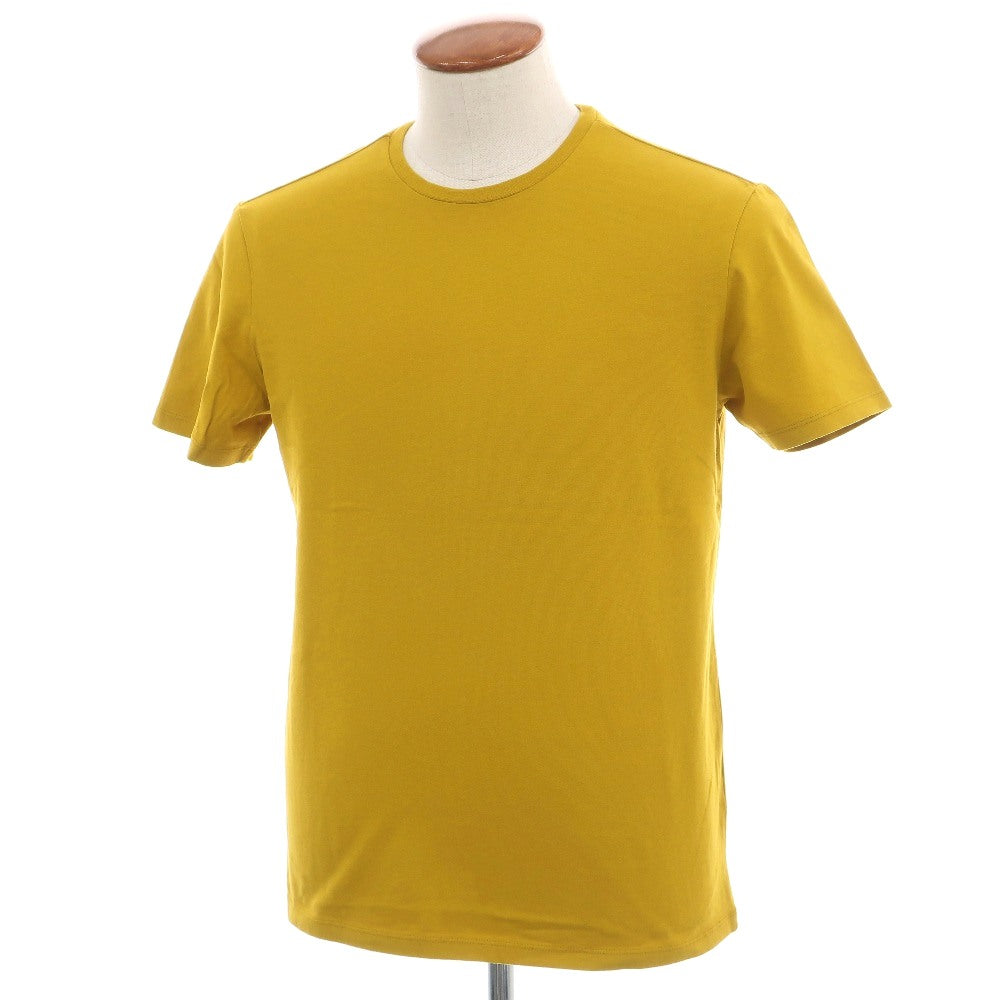 【新品】マジェスティック フィラチュール オム MAJESTIC FILATURES HOMME ガーメントダイ コットン クルーネック 半袖Ｔシャツ マスタード【サイズM】【 状態ランクN 】【 メンズ 】