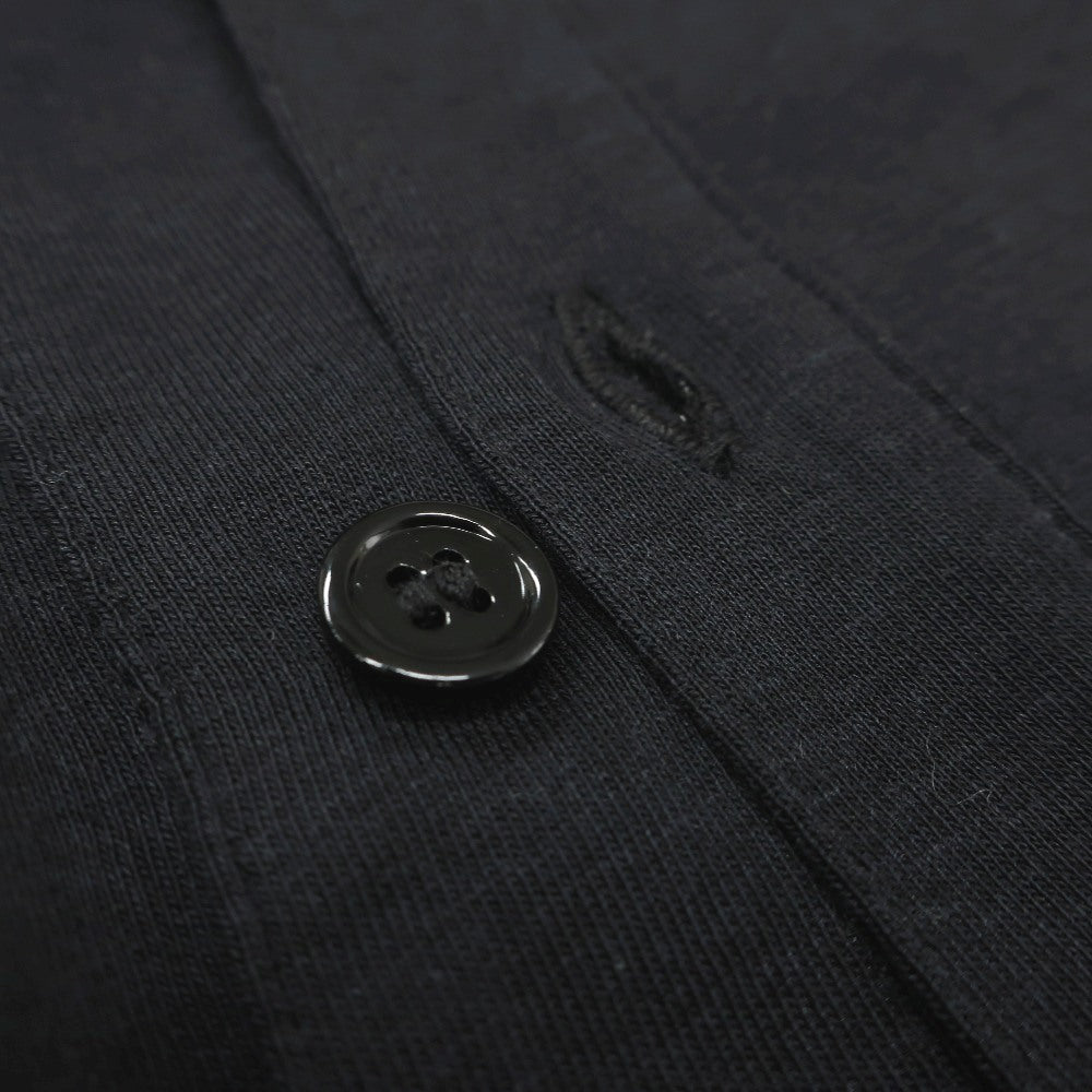 【新品】マジェスティック フィラチュール オム MAJESTIC FILATURES HOMME リヨセルオーガニックコットン ジャージー レギュラーカラー カジュアルシャツ ブラック【サイズS】【 状態ランクN 】【 メンズ 】