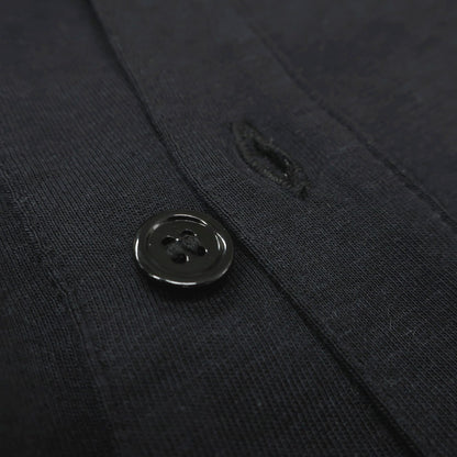 【新品】マジェスティック フィラチュール オム MAJESTIC FILATURES HOMME リヨセルオーガニックコットン ジャージー レギュラーカラー カジュアルシャツ ブラック【サイズS】【 状態ランクN 】【 メンズ 】