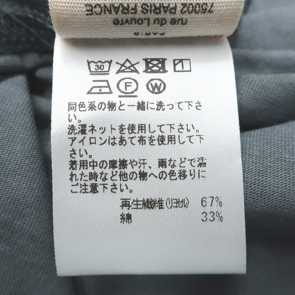 【新品】マジェスティック フィラチュール オム MAJESTIC FILATURES HOMME リヨセルオーガニックコットン ジャージー レギュラーカラー カジュアルシャツ ブルーグレー【サイズＭ】【 状態ランクN 】【 メンズ 】