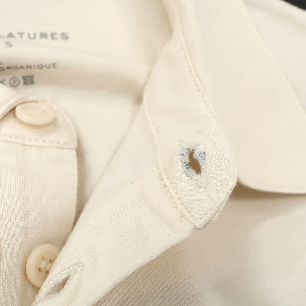 【新品】マジェスティック フィラチュール オム MAJESTIC FILATURES HOMME リヨセルオーガニックコットン ジャージー レギュラーカラー カジュアルシャツ クリーム【サイズS】【 状態ランクN 】【 メンズ 】