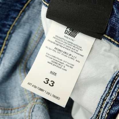 【SALE10%OFF/返品不可】【新品】ピーエムディーエス PMDS 42-135PM TOMMY コットンポリウレタン デニムパンツ ジーンズ ブルー【 サイズ33 】【 状態ランクN 】【 メンズ 】