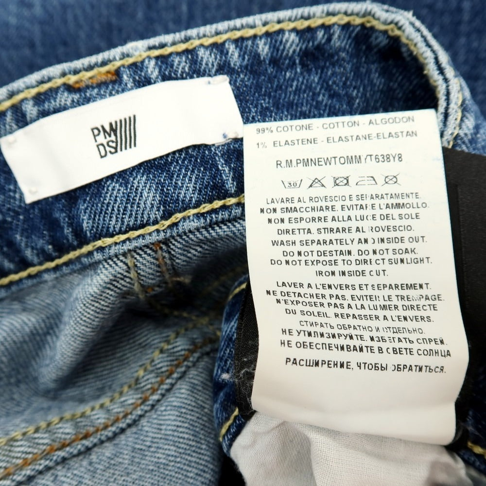 【SALE10%OFF/返品不可】【新品】ピーエムディーエス PMDS 42-135PM TOMMY コットンポリウレタン デニムパンツ ジーンズ ブルー【 サイズ33 】【 状態ランクN 】【 メンズ 】