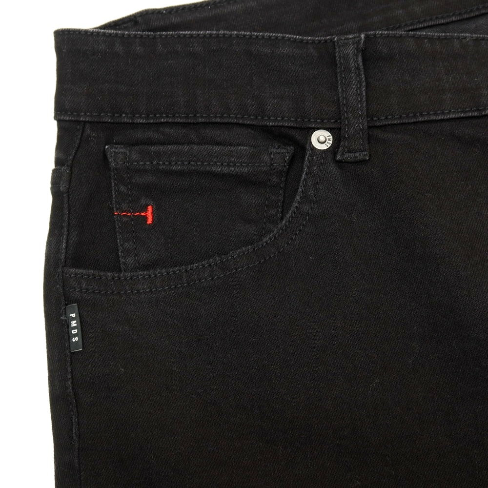 【SALE10%OFF/返品不可】【新品】ピーエムディーエス PMDS 42-120PM NEW RICHARD ストレッチ コットン デニムパンツ ブラック【 サイズ33 】【 状態ランクN 】【 メンズ 】