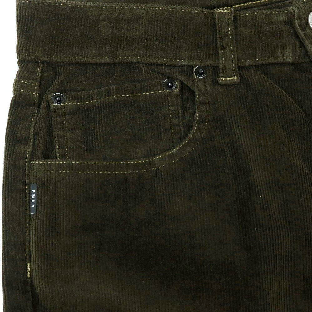 【新品】ピーエムディーエス PMDS 42-136PM TOMMY ストレッチ コットン コーデュロイパンツ ミリタリーグリーン【サイズ33】【 状態ランクN 】【 メンズ 】