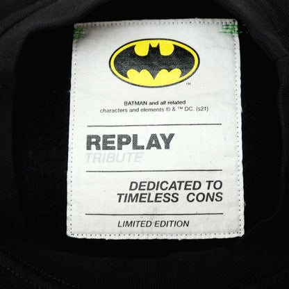 【SALE30%OFF/返品不可】【新品】リプレイ REPLAY TRIBUTE × THE BATMAN コットン クルーネック スウェット ブラック【 サイズS 】【 状態ランクN 】【 メンズ 】