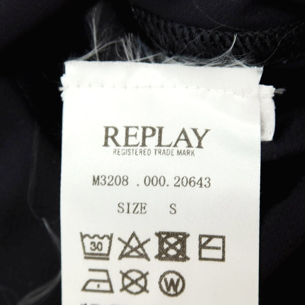 【新品アウトレット】リプレイ REPLAY EVOFLEX ナイロンポリウレタン 長袖ポロシャツ ブラック【サイズS】【 状態ランクN- 】【 メンズ 】