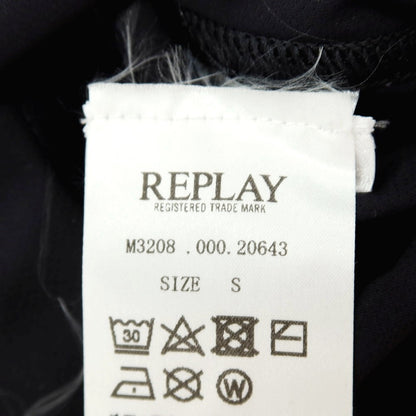 【新品アウトレット】リプレイ REPLAY EVOFLEX ナイロンポリウレタン 長袖ポロシャツ ブラック【サイズS】【 状態ランクN- 】【 メンズ 】