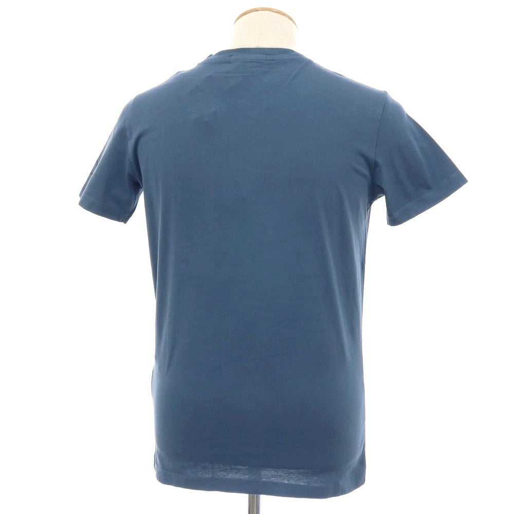 【新品アウトレット】リプレイ REPLAY コットン RACING GARAGE プリント クルーネック 半袖Ｔシャツ ダルブルー【サイズS】【 状態ランクN- 】【 メンズ 】