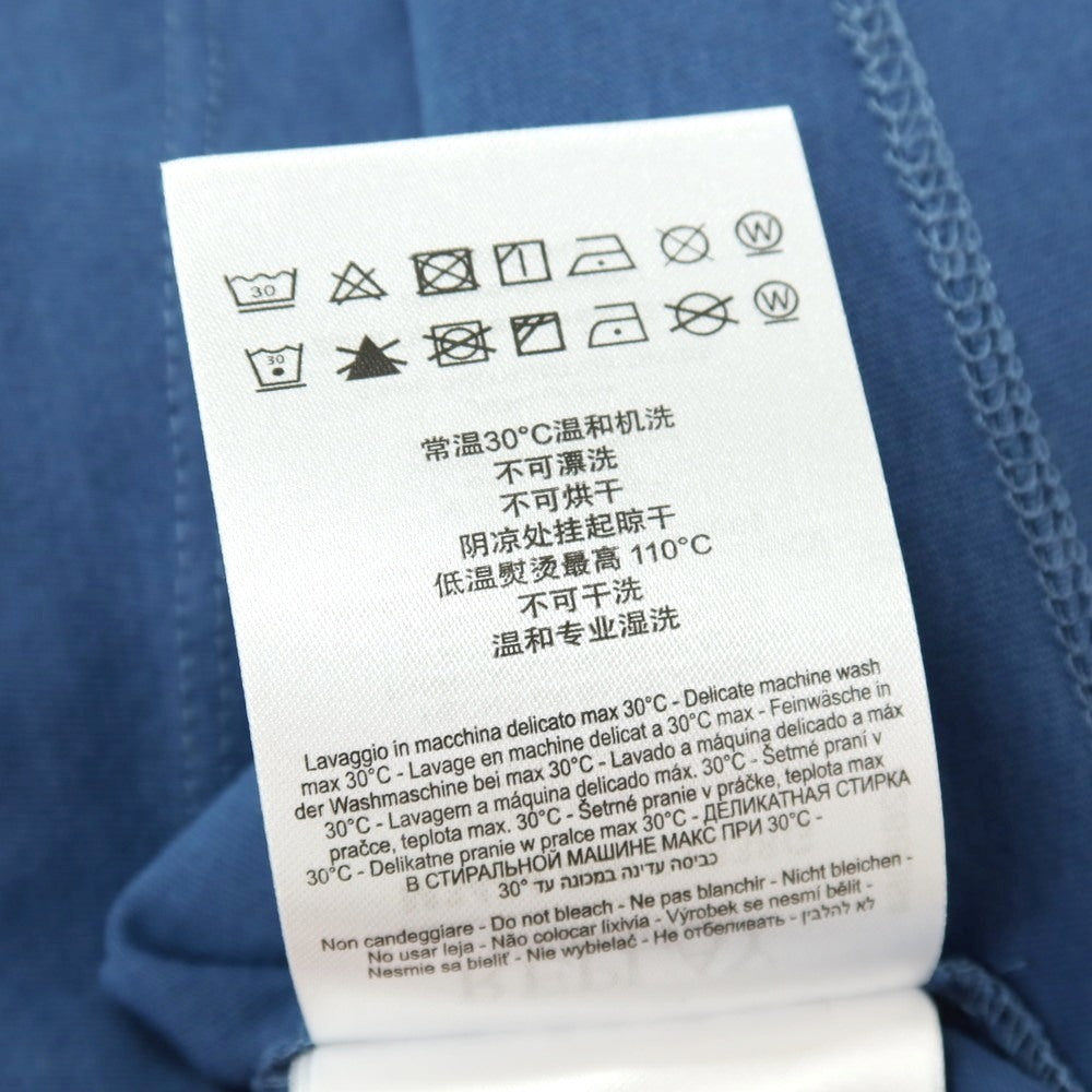 【新品】リプレイ REPLAY コットン RACING GARAGE プリント クルーネック 半袖Ｔシャツ ダルブルー【サイズS】【 状態ランクN 】【 メンズ 】
