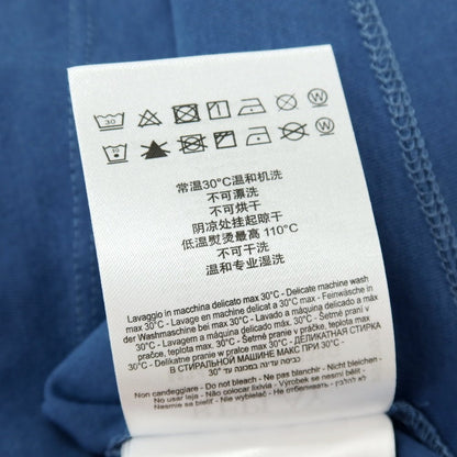 【新品アウトレット】リプレイ REPLAY コットン RACING GARAGE プリント クルーネック 半袖Ｔシャツ ダルブルー【サイズS】【 状態ランクN- 】【 メンズ 】