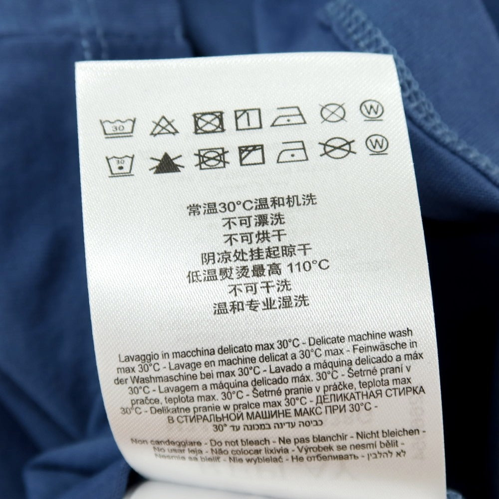 【新品アウトレット】リプレイ REPLAY コットン RACING GARAGE プリント クルーネック 半袖Ｔシャツ ダルブルー【サイズS】【 状態ランクN- 】【 メンズ 】