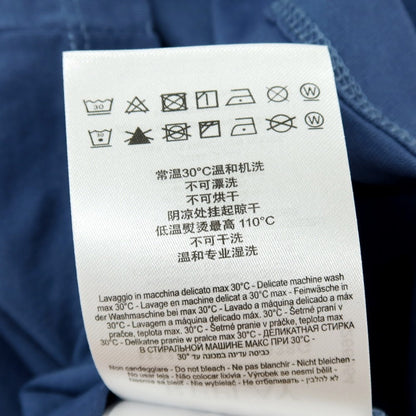【新品アウトレット】リプレイ REPLAY コットン RACING GARAGE プリント クルーネック 半袖Ｔシャツ ダルブルー【サイズS】【 状態ランクN- 】【 メンズ 】