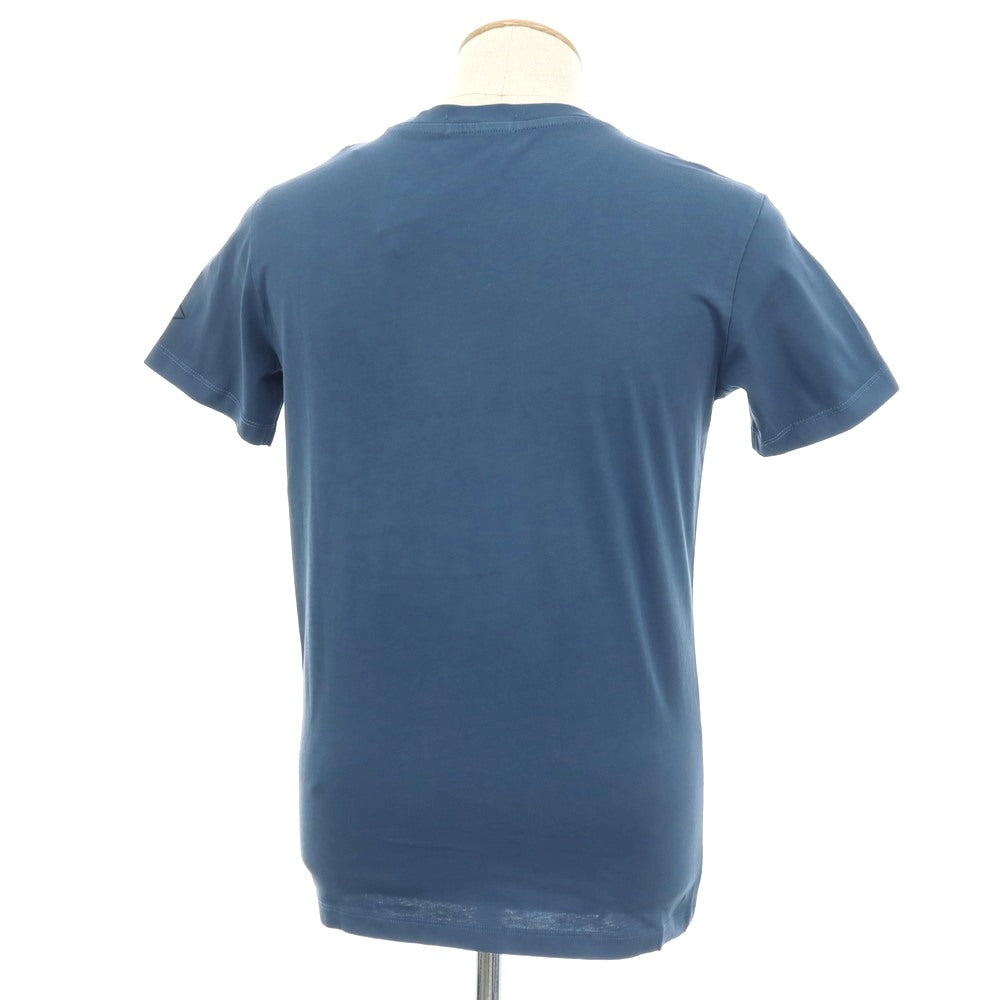 【新品アウトレット】リプレイ REPLAY コットン RACING GARAGE プリント クルーネック 半袖Ｔシャツ ダルブルー【サイズS】【 状態ランクN- 】【 メンズ 】