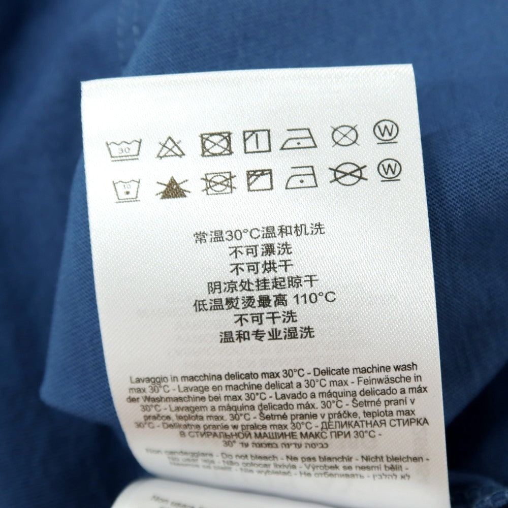 【新品アウトレット】リプレイ REPLAY コットン RACING GARAGE プリント クルーネック 半袖Ｔシャツ ダルブルー【サイズS】【 状態ランクN- 】【 メンズ 】