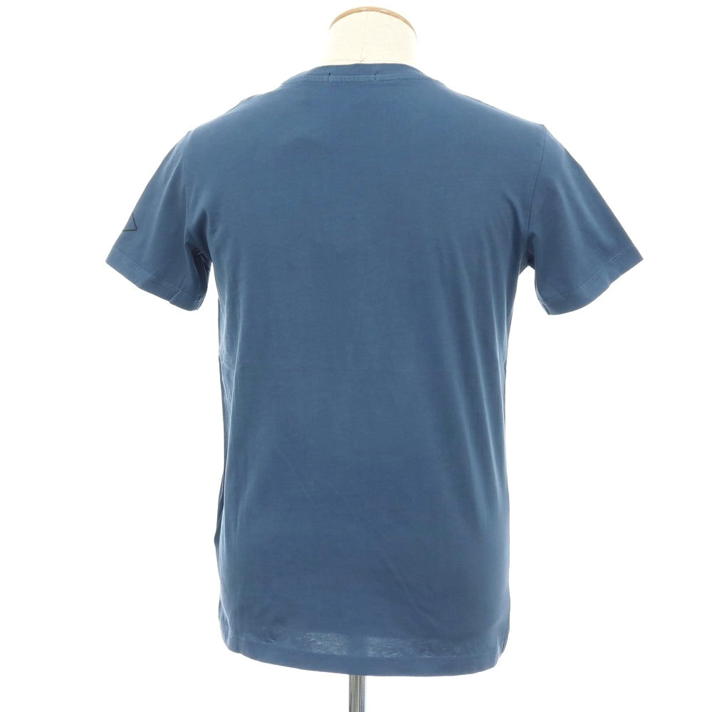 【新品アウトレット】リプレイ REPLAY コットン RACING GARAGE プリント クルーネック 半袖Ｔシャツ ダルブルー【サイズS】【 状態ランクN- 】【 メンズ 】