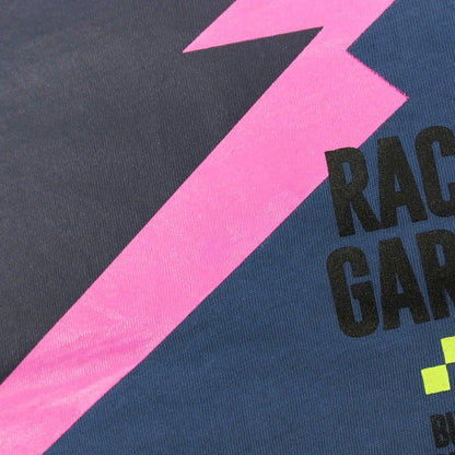 【新品アウトレット】リプレイ REPLAY コットン RACING GARAGE プリント クルーネック 半袖Ｔシャツ ダルブルー【サイズS】【 状態ランクN- 】【 メンズ 】