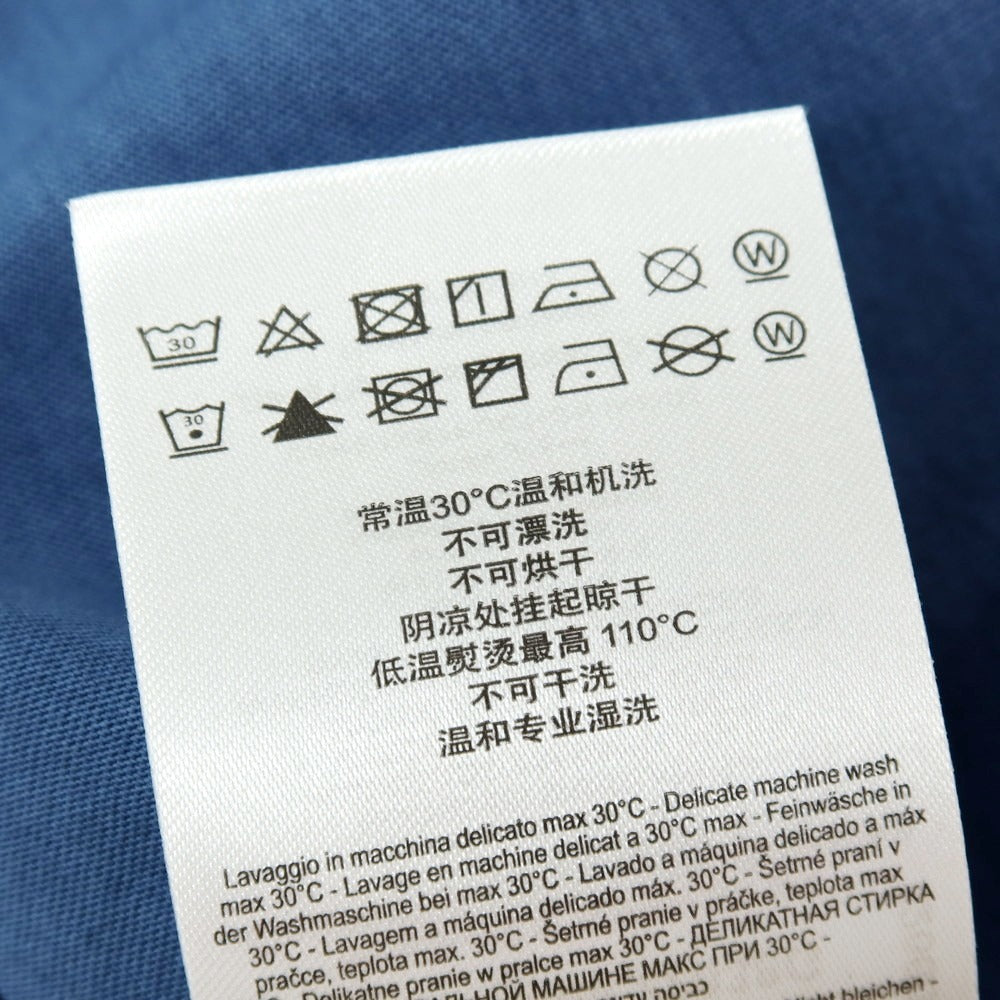 【新品アウトレット】リプレイ REPLAY コットン RACING GARAGE プリント クルーネック 半袖Ｔシャツ ダルブルー【サイズS】【 状態ランクN- 】【 メンズ 】