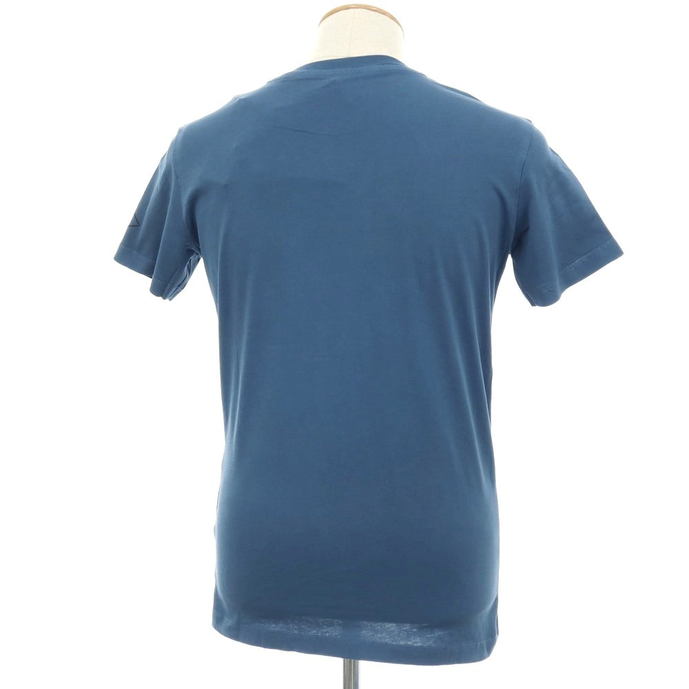 【新品アウトレット】リプレイ REPLAY コットン RACING GARAGE プリント クルーネック 半袖Ｔシャツ ダルブルー【サイズS】【 状態ランクN- 】【 メンズ 】