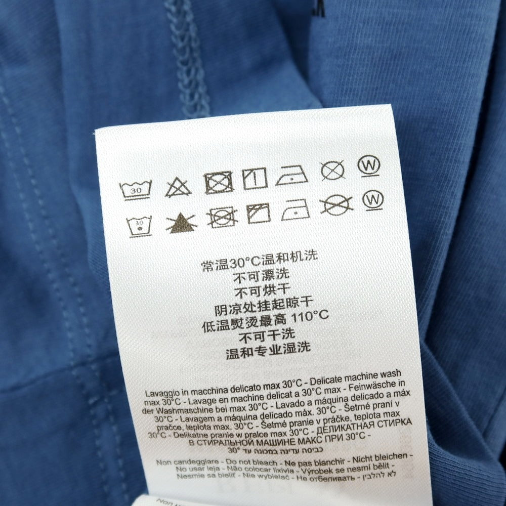 【新品アウトレット】リプレイ REPLAY コットン RACING GARAGE プリント クルーネック 半袖Ｔシャツ ダルブルー【サイズS】【 状態ランクN- 】【 メンズ 】