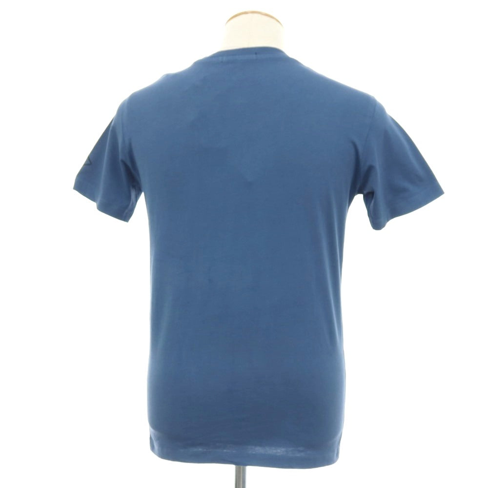 【新品アウトレット】リプレイ REPLAY コットン RACING GARAGE プリント クルーネック 半袖Ｔシャツ ダルブルー【サイズS】【 状態ランクN- 】【 メンズ 】