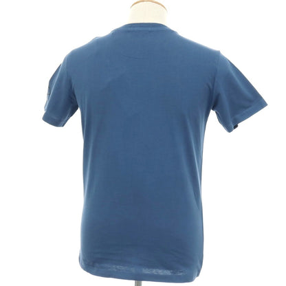 【新品】リプレイ REPLAY コットン RACING GARAGE プリント クルーネック 半袖Ｔシャツ ダルブルー【サイズS】【 状態ランクN 】【 メンズ 】