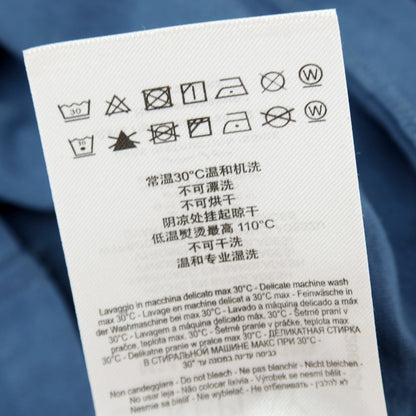 【新品アウトレット】リプレイ REPLAY コットン RACING GARAGE プリント クルーネック 半袖Ｔシャツ ダルブルー【サイズM】【 状態ランクN- 】【 メンズ 】