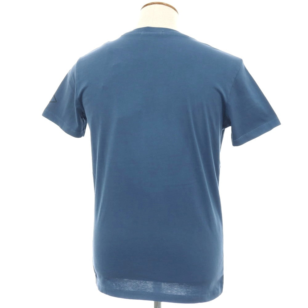 【新品アウトレット】リプレイ REPLAY コットン RACING GARAGE プリント クルーネック 半袖Ｔシャツ ダルブルー【サイズM】【 状態ランクN- 】【 メンズ 】