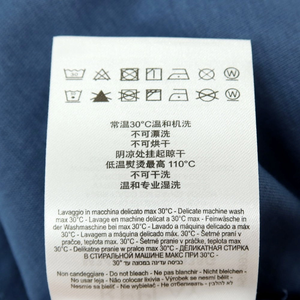 【新品アウトレット】リプレイ REPLAY コットン RACING GARAGE プリント クルーネック 半袖Ｔシャツ ダルブルー【サイズM】【 状態ランクN- 】【 メンズ 】