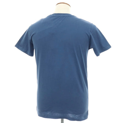 【新品アウトレット】リプレイ REPLAY コットン RACING GARAGE プリント クルーネック 半袖Ｔシャツ ダルブルー【サイズM】【 状態ランクN- 】【 メンズ 】