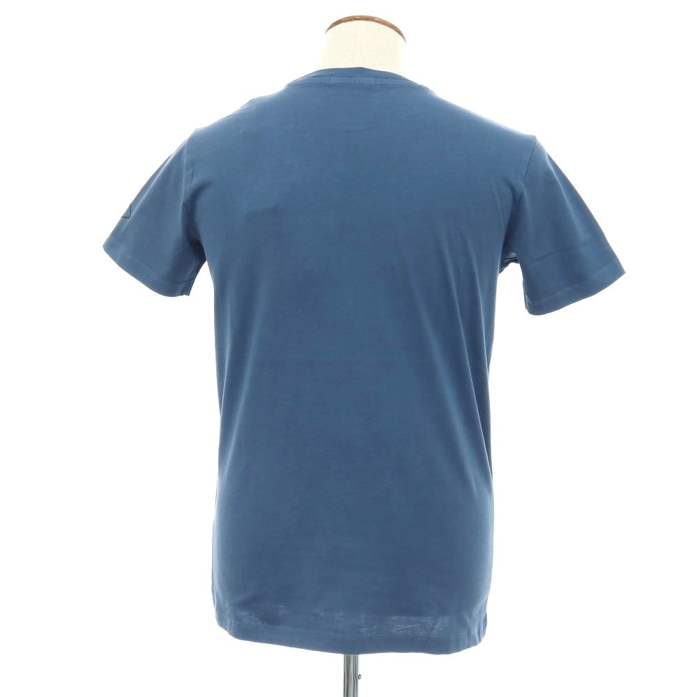 【新品アウトレット】リプレイ REPLAY コットン RACING GARAGE プリント クルーネック 半袖Ｔシャツ ダルブルー【サイズM】【 状態ランクN- 】【 メンズ 】