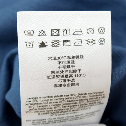 【新品アウトレット】リプレイ REPLAY コットン RACING GARAGE プリント クルーネック 半袖Ｔシャツ ダルブルー【サイズM】【 状態ランクN- 】【 メンズ 】