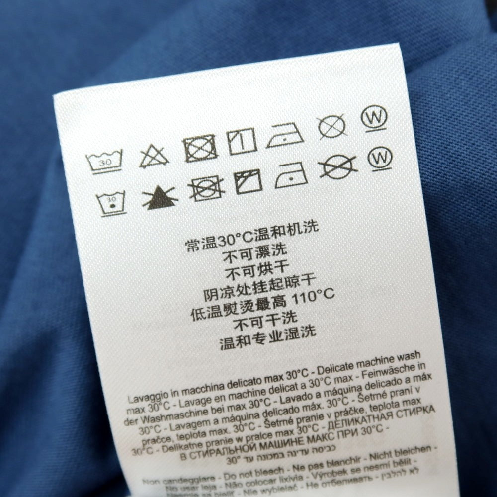 【新品アウトレット】リプレイ REPLAY コットン RACING GARAGE プリント クルーネック 半袖Ｔシャツ ダルブルー【サイズM】【 状態ランクN- 】【 メンズ 】