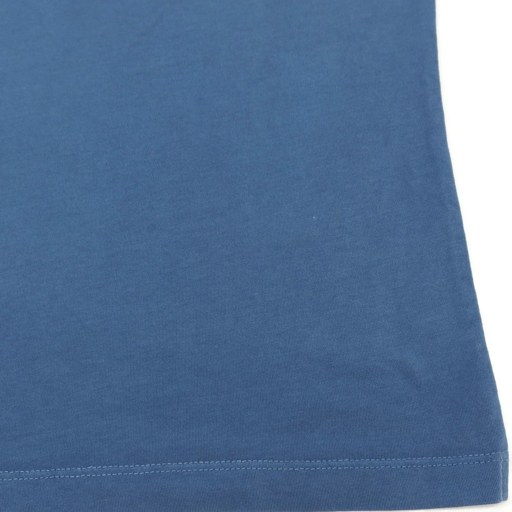 【新品アウトレット】リプレイ REPLAY コットン RACING GARAGE プリント クルーネック 半袖Ｔシャツ ダルブルー【サイズM】【 状態ランクN- 】【 メンズ 】
