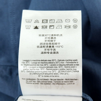 【新品アウトレット】リプレイ REPLAY コットン RACING GARAGE プリント クルーネック 半袖Ｔシャツ ダルブルー【サイズM】【 状態ランクN- 】【 メンズ 】