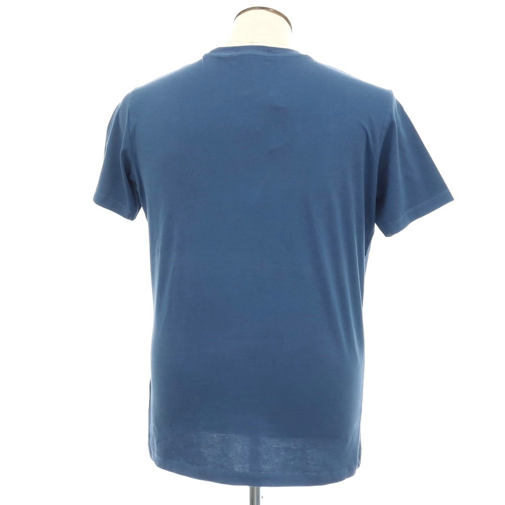 【新品アウトレット】リプレイ REPLAY コットン RACING GARAGE プリント クルーネック 半袖Ｔシャツ ダルブルー【サイズXL】【 状態ランクN- 】【 メンズ 】