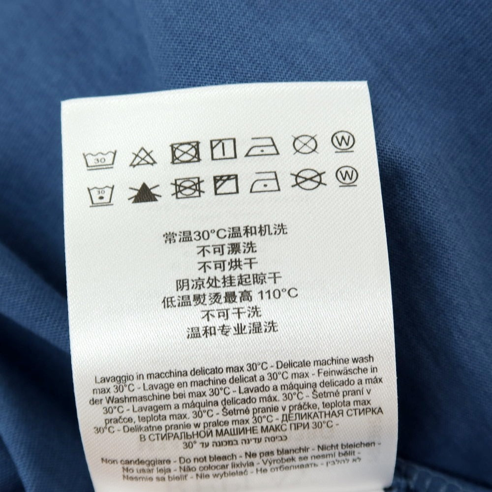 【新品アウトレット】リプレイ REPLAY コットン RACING GARAGE プリント クルーネック 半袖Ｔシャツ ダルブルー【サイズXL】【 状態ランクN- 】【 メンズ 】