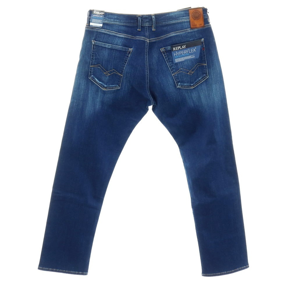 【新品】リプレイ REPLAY HYPERFLEX SURF BLUE ED. GROVER ストレッチ コットンポリエステル デニムパンツ ジーンズ ネイビーブルー【サイズ38】【 状態ランクN 】【 メンズ 】