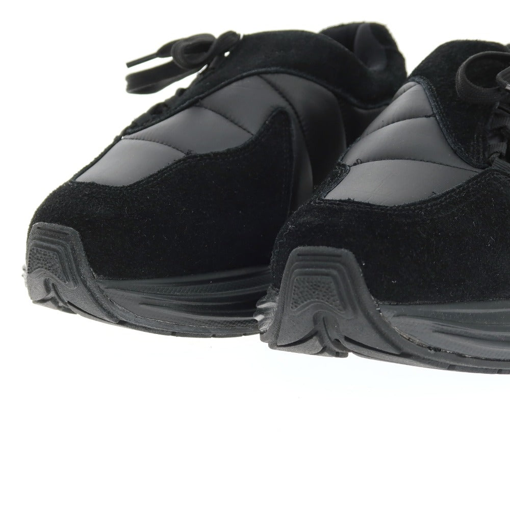 【新品】イソ IYSO PUFFY-RUN ナイロン スエード スニーカー ブラック【サイズ26】【メンズ】 新品】イソ IYSO PUFFY-RUN ナイロン スエード スニーカー ブラック