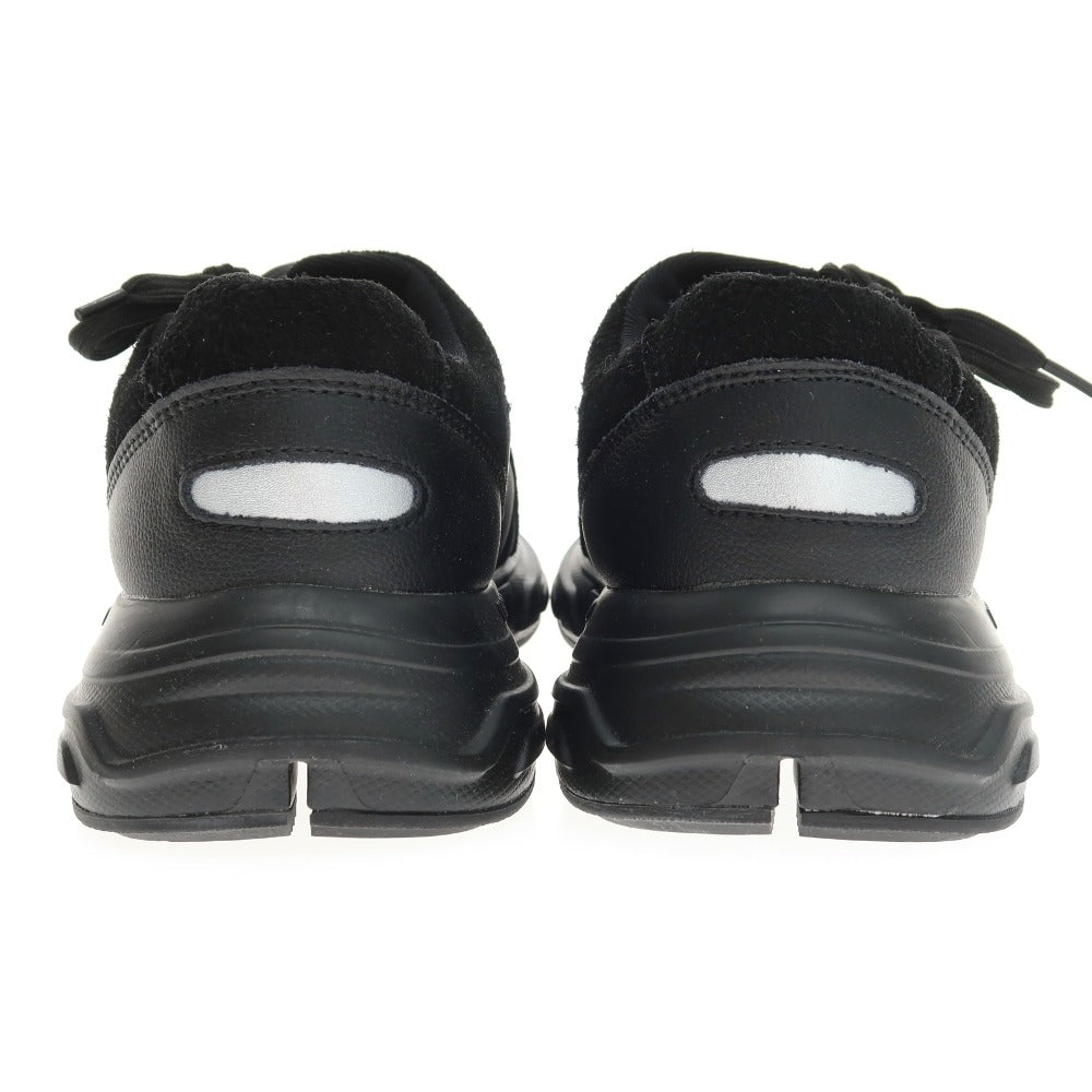 新品】イソ IYSO PUFFY-RUN ナイロン スエード スニーカー ブラック