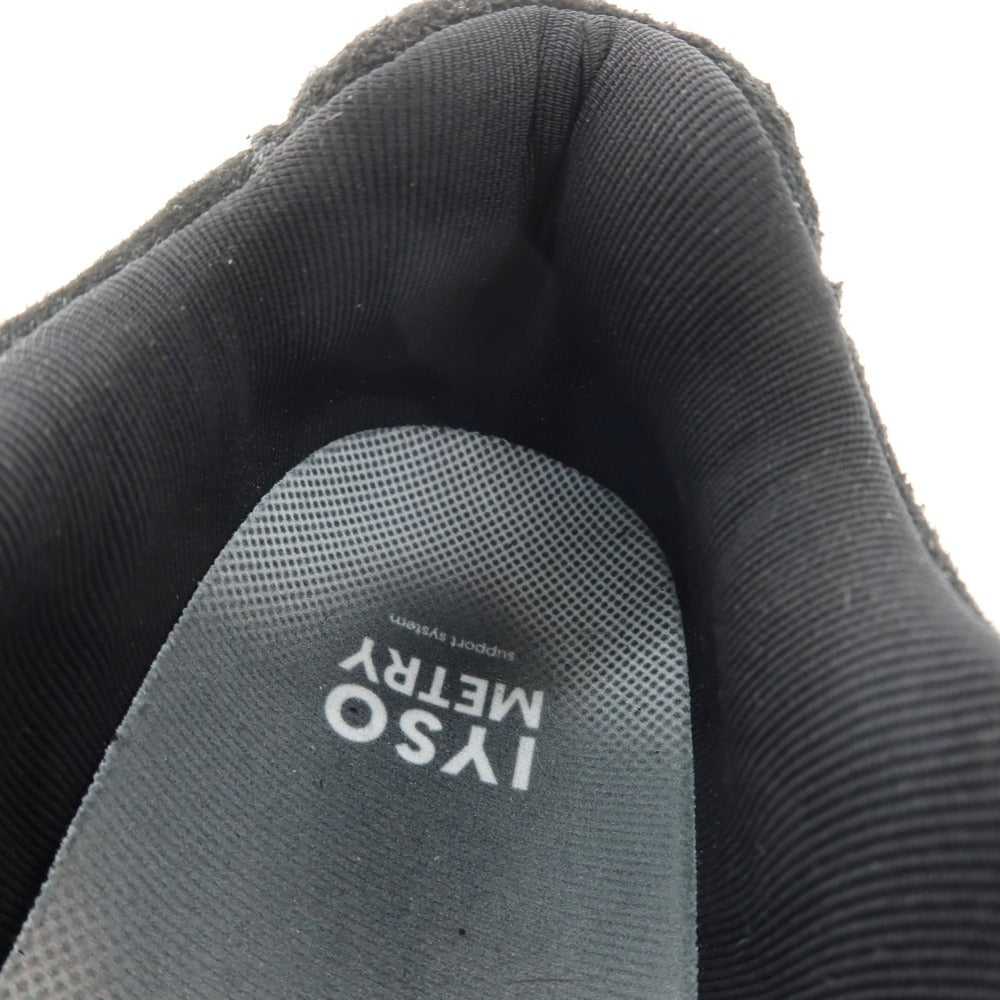新品】イソ IYSO PUFFY-RUN ナイロン スエード スニーカー ブラック