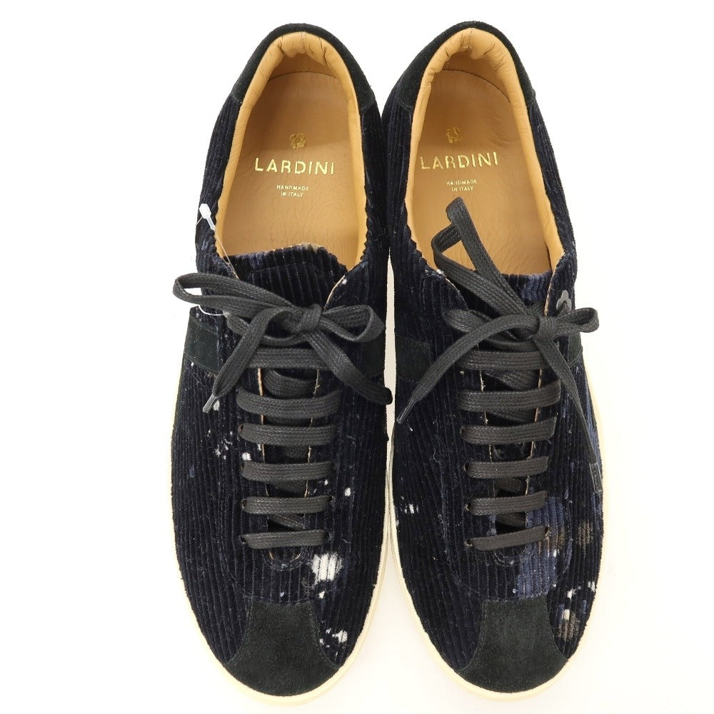 【新品アウトレット】ラルディーニ LARDINI ヌバック スニーカー ブラック【サイズ43】【 状態ランクN- 】【 メンズ 】
