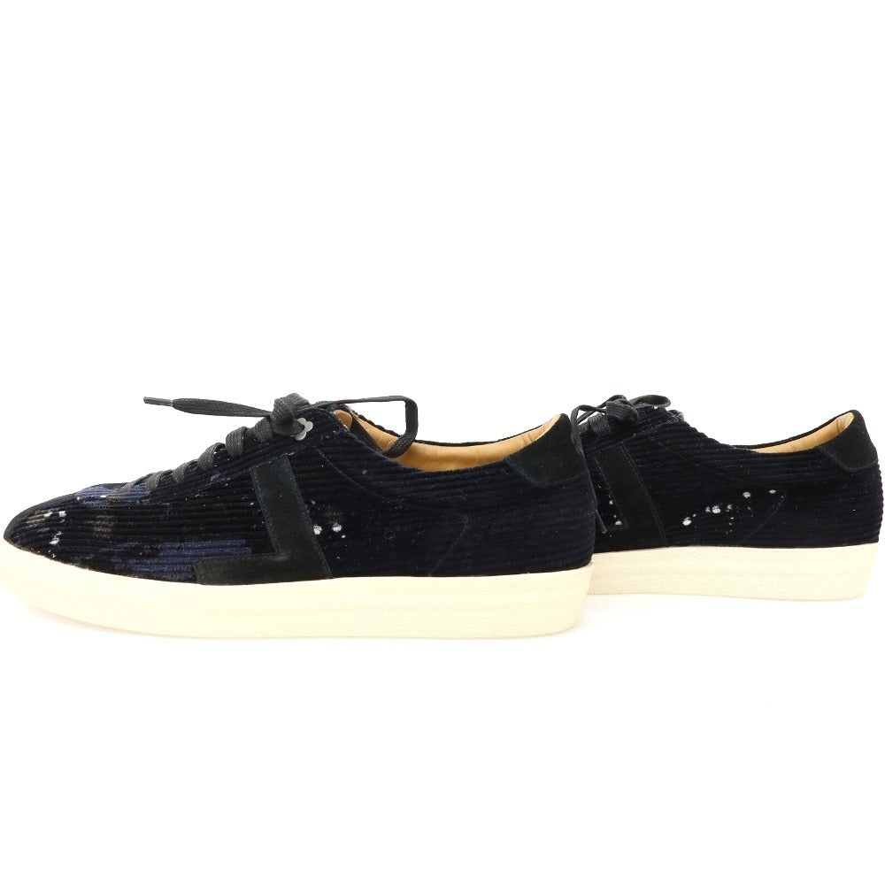 【新品アウトレット】ラルディーニ LARDINI ヌバック スニーカー ブラック【サイズ43】【 状態ランクN- 】【 メンズ 】