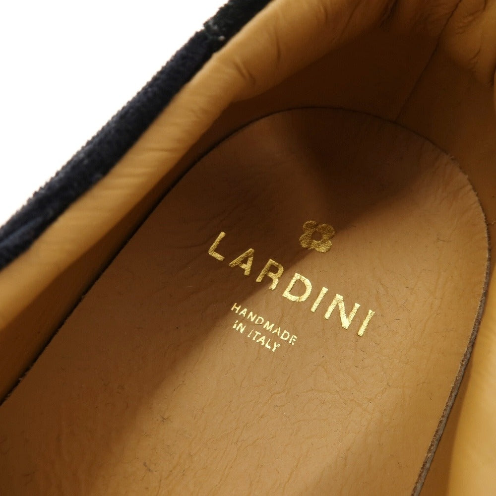 【新品アウトレット】ラルディーニ LARDINI ヌバック スニーカー ブラック【サイズ43】【 状態ランクN- 】【 メンズ 】