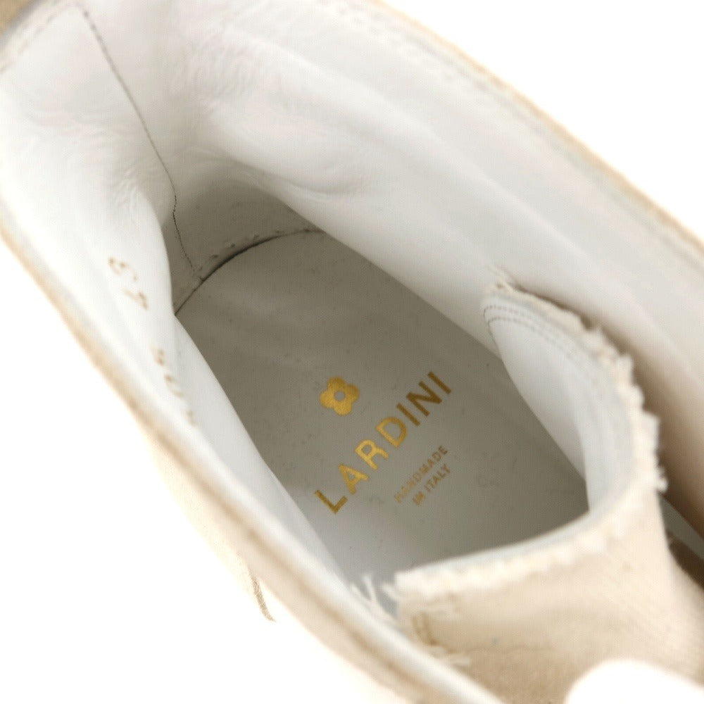 新品】ラルディーニ LARDINI コーデュロイ スニーカー ベージュ