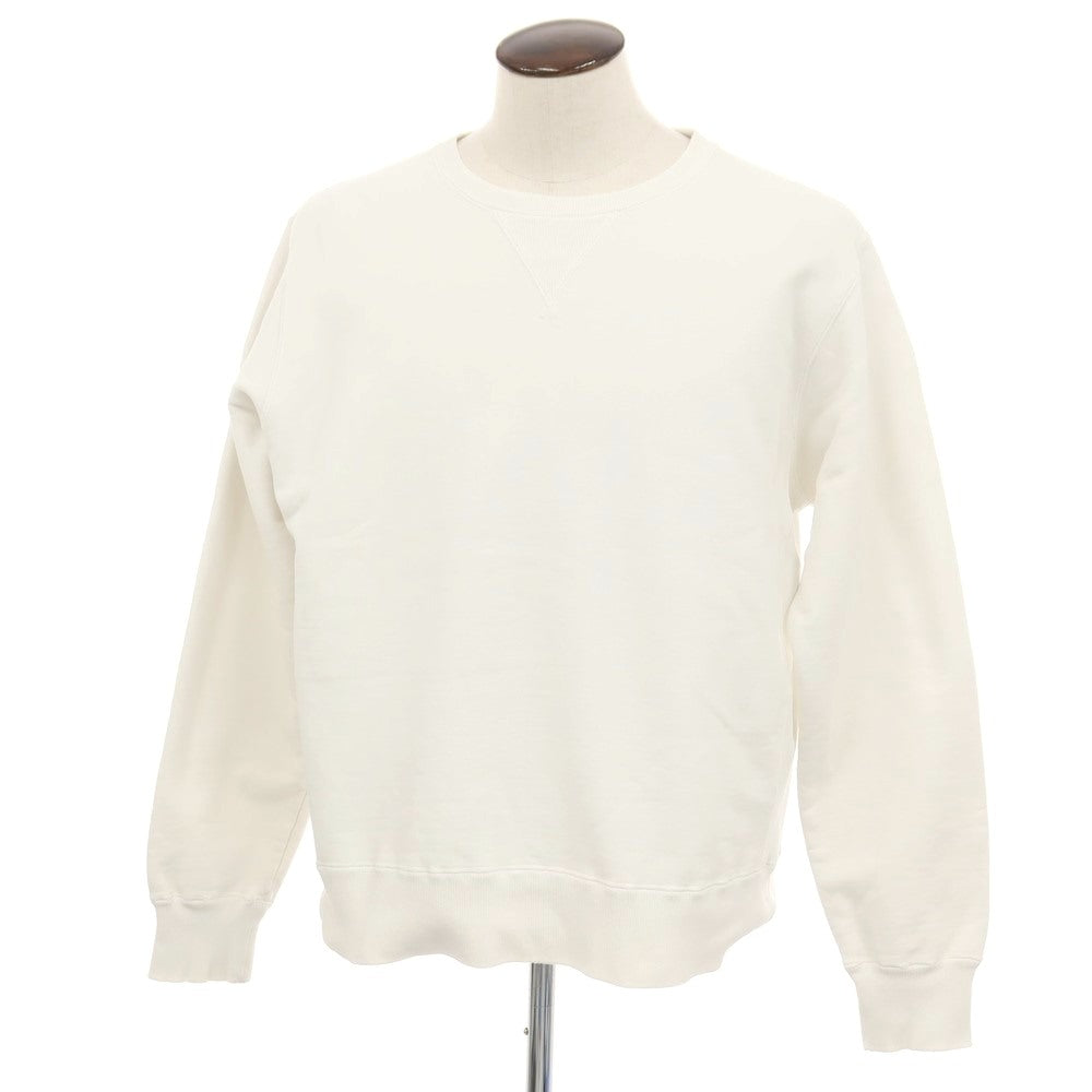 【中古】レミレリーフ REMI RELIEF コットン クルーネック スウェット ホワイト【サイズL】【 状態ランクB 】【 メンズ 】[BPD]