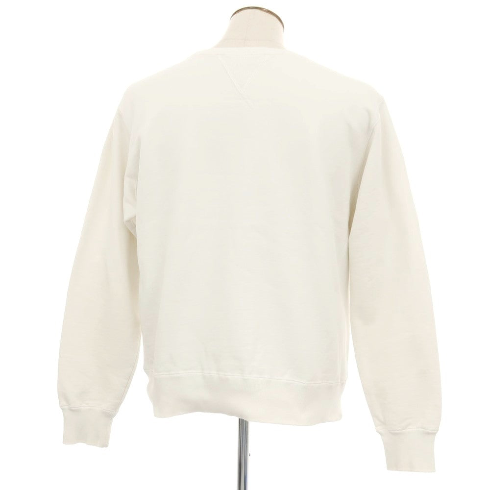 【中古】レミレリーフ REMI RELIEF コットン クルーネック スウェット ホワイト【サイズL】【 状態ランクB 】【 メンズ 】[BPD]