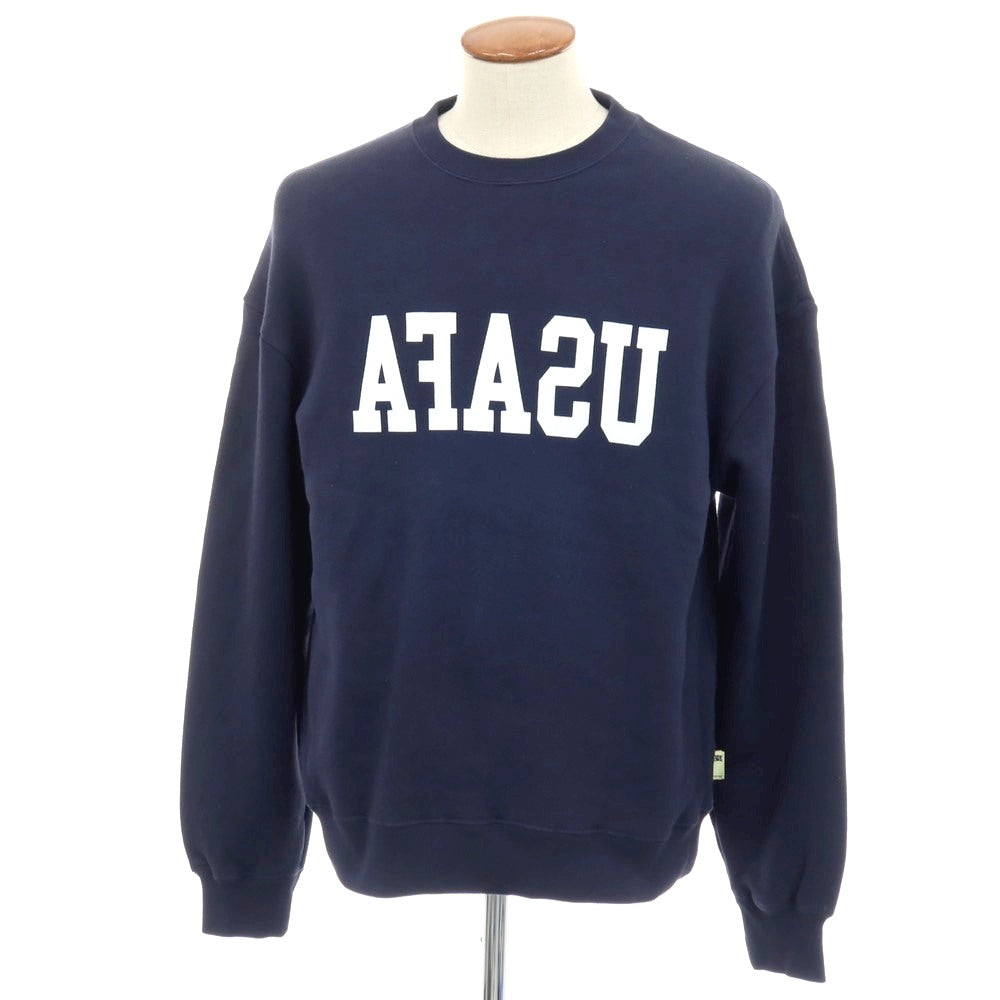 【中古】エスエスズィー SSZ コットン クルーネック スウェット ネイビー【サイズM】【 状態ランクB 】【 メンズ 】