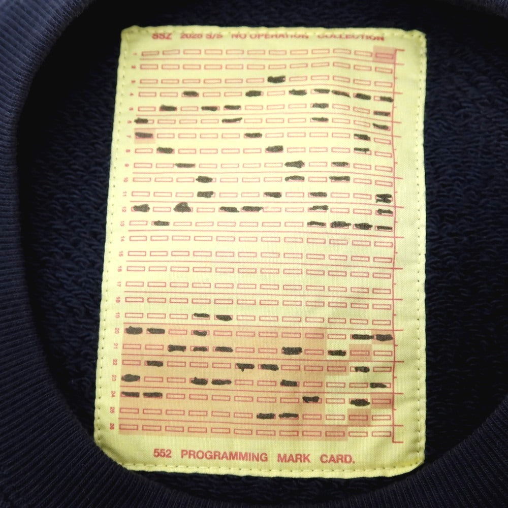 【中古】エスエスズィー SSZ コットン クルーネック スウェット ネイビー【サイズM】【 状態ランクB 】【 メンズ 】